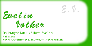 evelin volker business card
